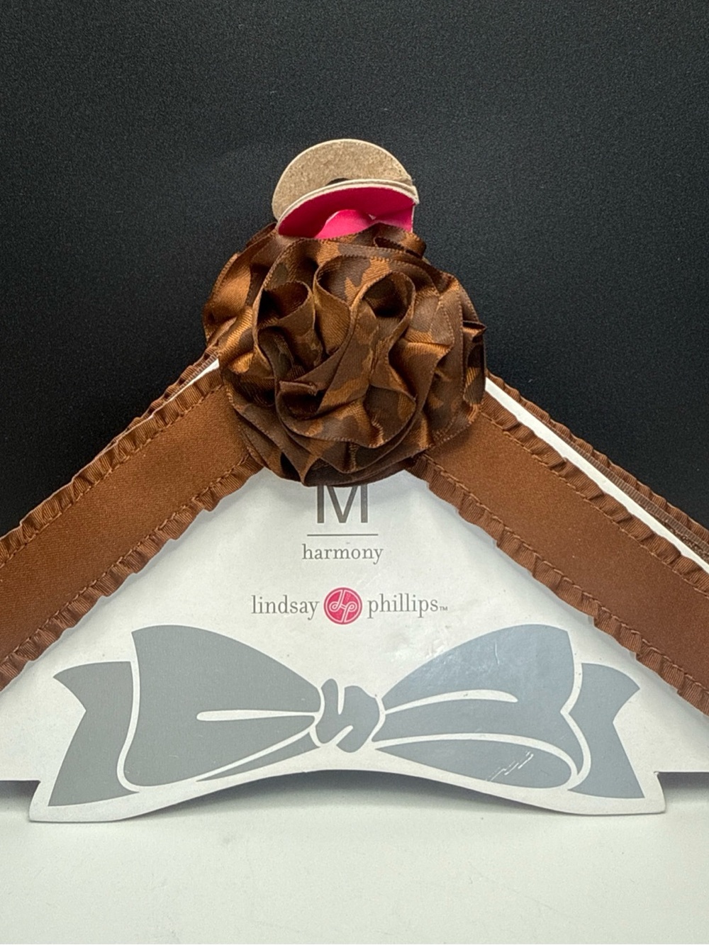 lindsay phillips Brown Satin Rosette‎ Switchflop Straps